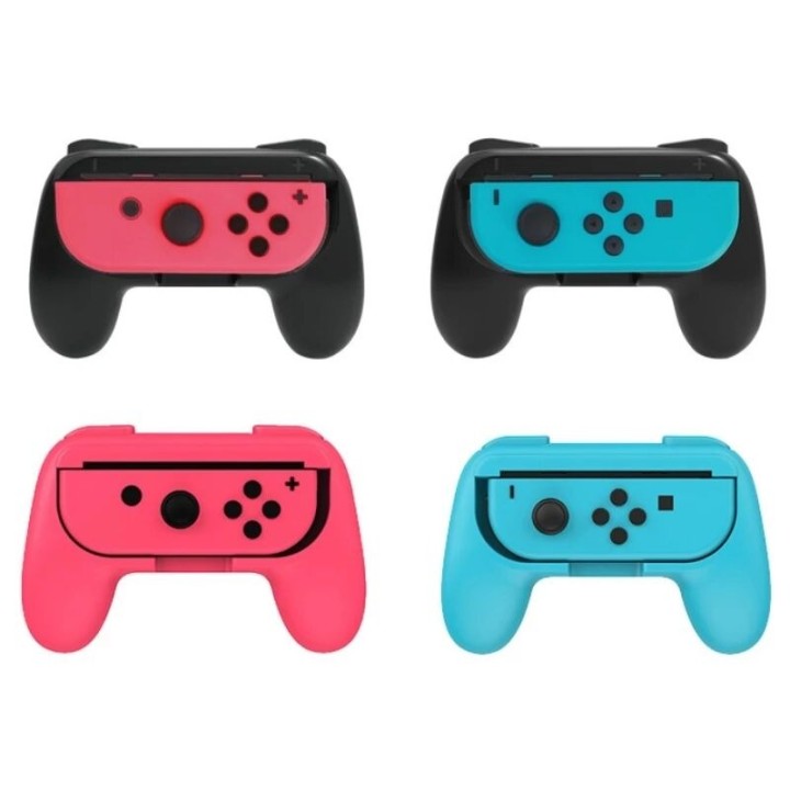 Poignées pour manette (lot de 2) de Nintendo Switch OLED DOBE TNS-851B noir noir