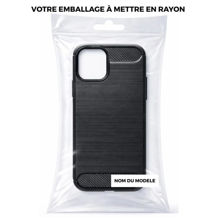 Coque CARBON SHOCK Honor 400 Lite noir