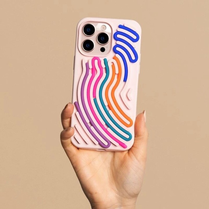 Coque ARTLINE 3D iPhone 17 / iPhone 18 rose