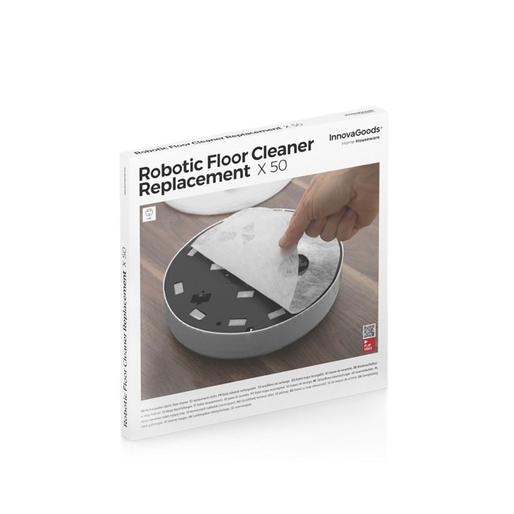 Serpillières de Rechange pour Robots Nettoyants InnovaGoods Pack de 50 unités