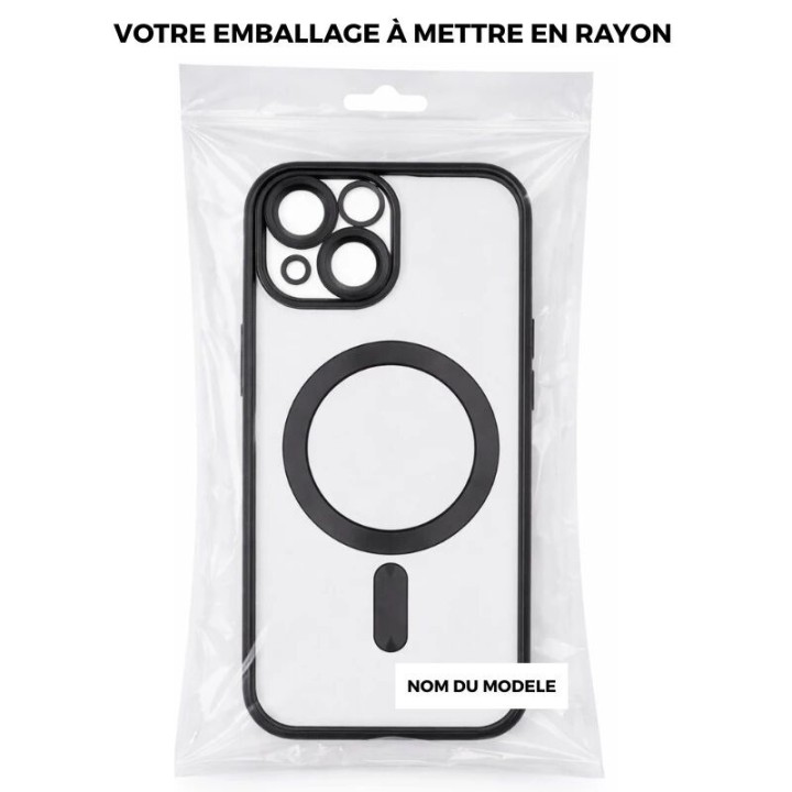 Coque CHROME EDGE MAG iPhone 13 Pro Max noir