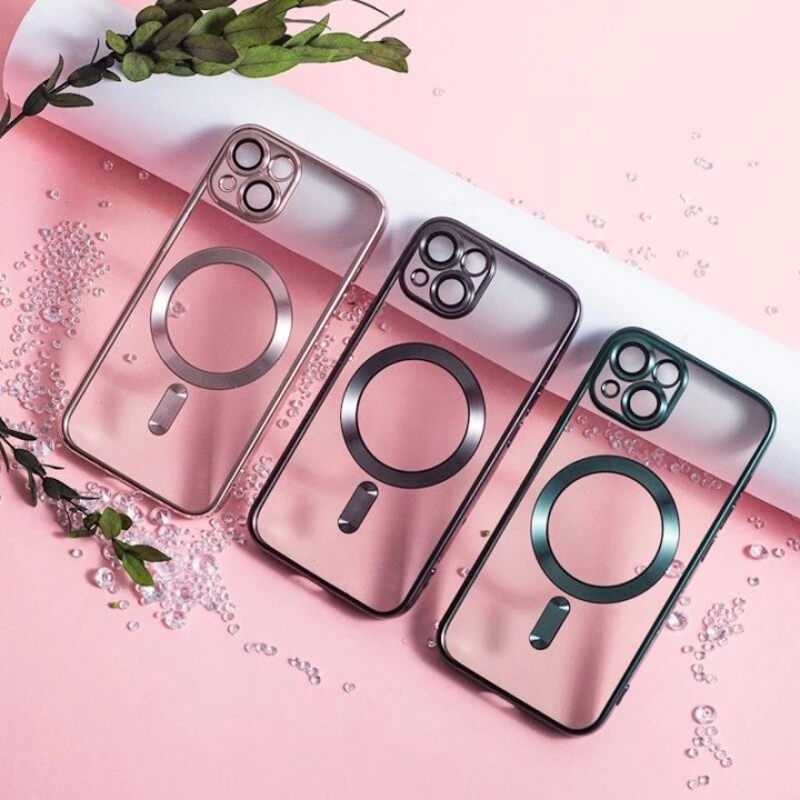Coque CHROME EDGE MAG iPhone 17e - iPhone 16e noir