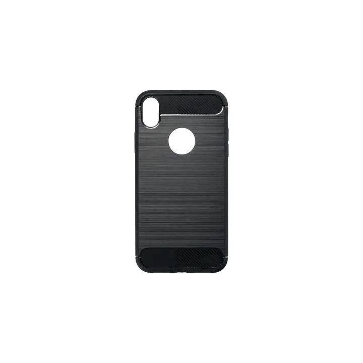 Coque CARBON SHOCK iPhone XR noir
