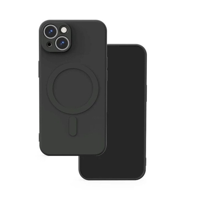 Coque PURE COLOR MAG iPhone 15 noir