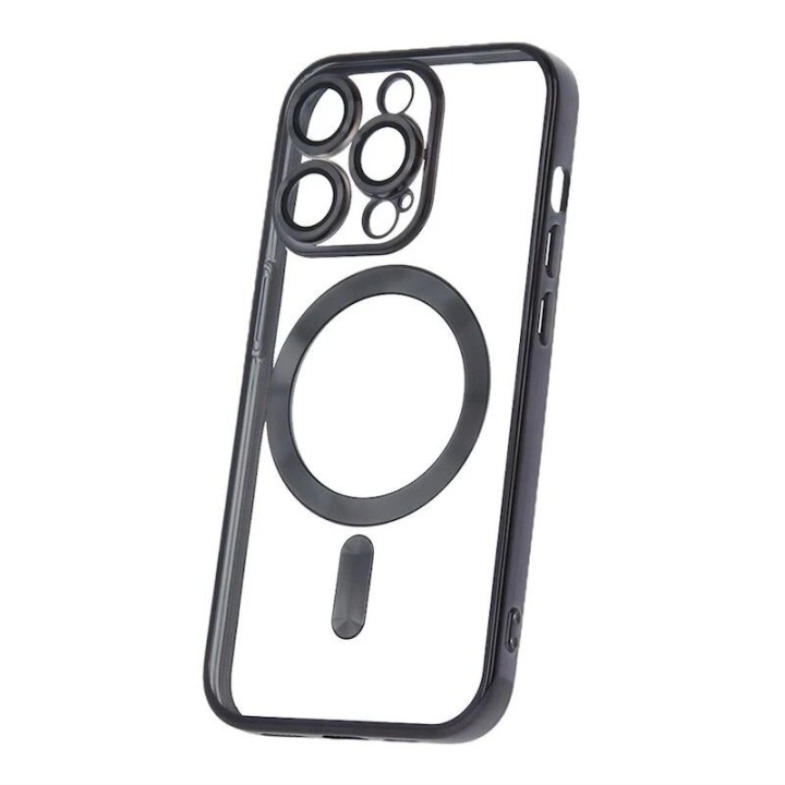 Coque CHROME EDGE MAG iPhone 14 Pro Max noir