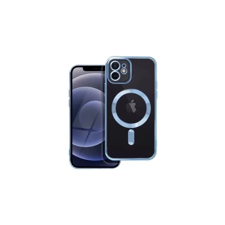 Coque CRYSTAL EDGE MAG iPhone 12 - iPhone 12 Pro bleu