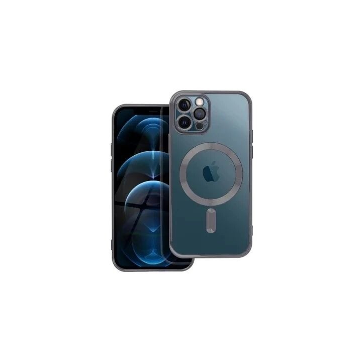 Coque CRYSTAL EDGE MAG iPhone 12 - iPhone 12 Pro noir