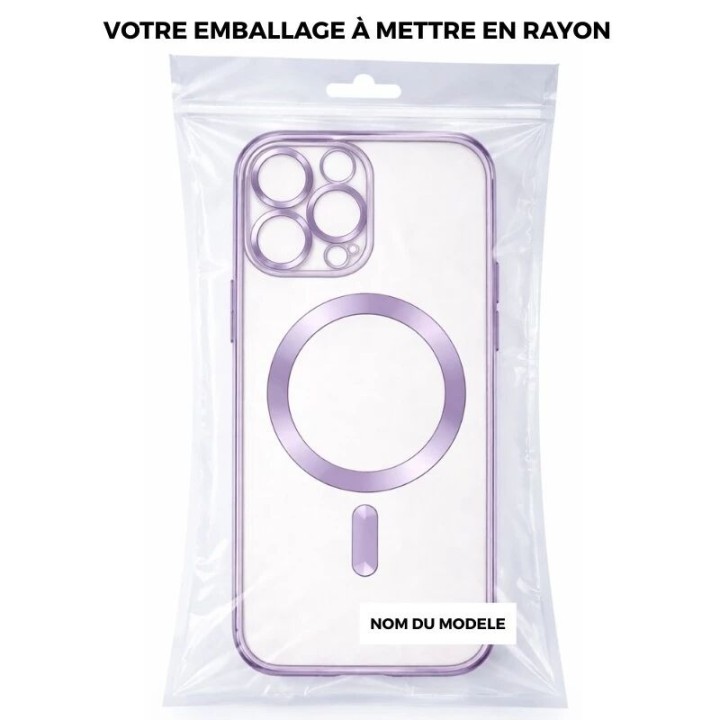 Coque CRYSTAL EDGE MAG iPhone 14 - iPhone 13 violet