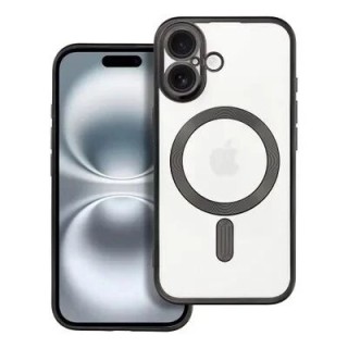 Coque CRYSTAL EDGE MAG iPhone 16 noir