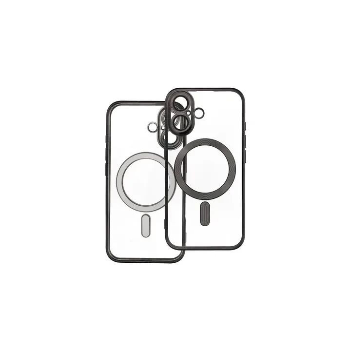 Coque CRYSTAL EDGE MAG iPhone 16 noir