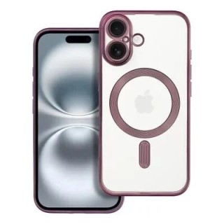 Coque CRYSTAL EDGE MAG iPhone 16 Plus violet