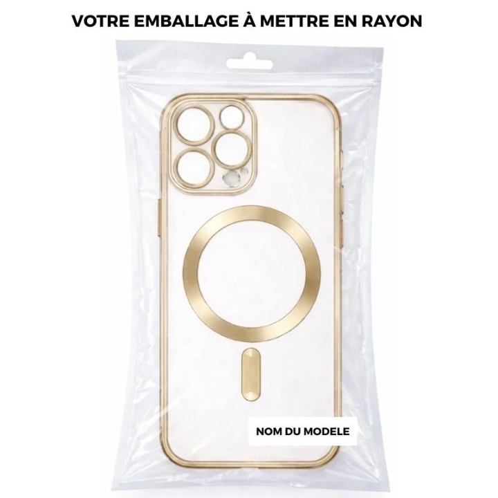 Coque CRYSTAL EDGE MAG iPhone 15 Pro Max or