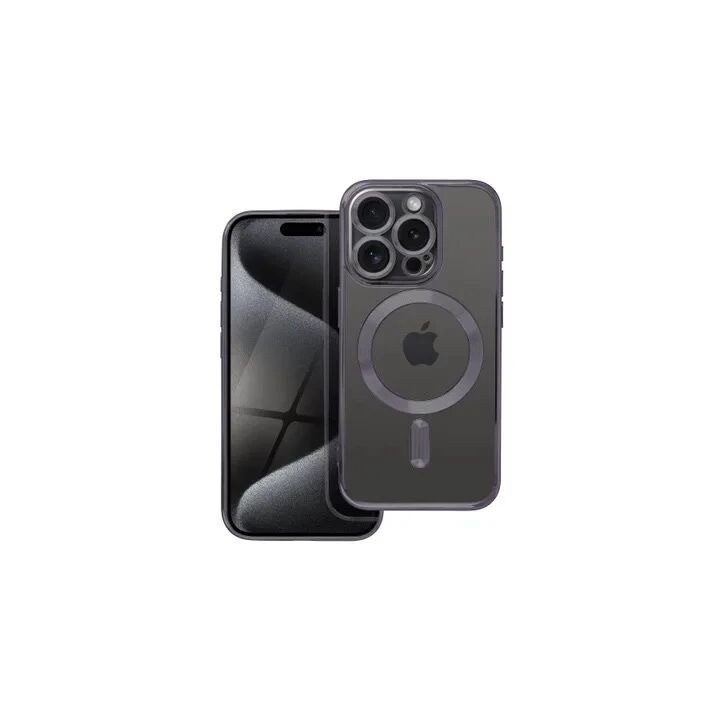 Coque CRYSTAL EDGE MAG iPhone 15 Pro noir