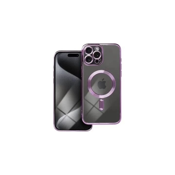 Coque CRYSTAL EDGE MAG iPhone 15 Pro Max violet