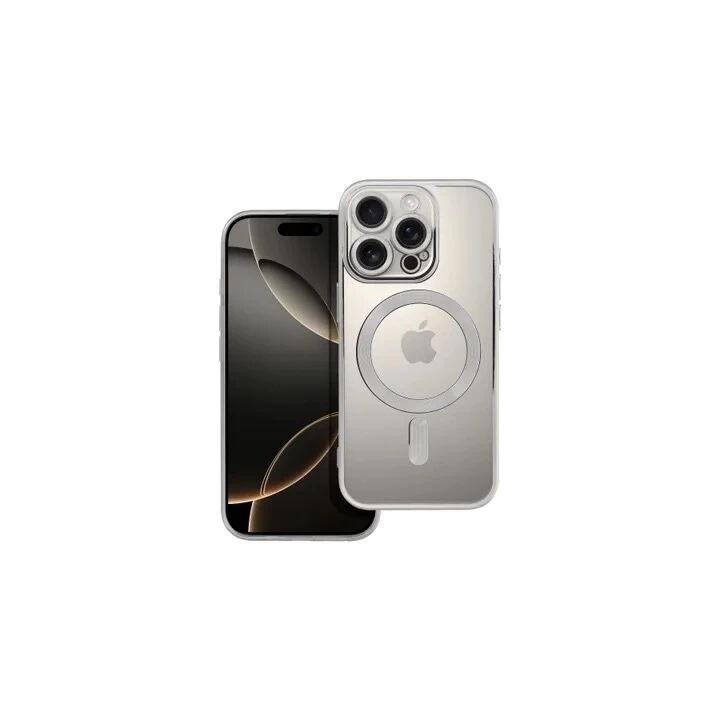 Coque CRYSTAL EDGE MAG iPhone 16 Pro Max argent
