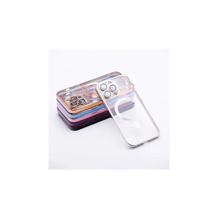 Coque CRYSTAL EDGE MAG iPhone 16 Pro Max argent