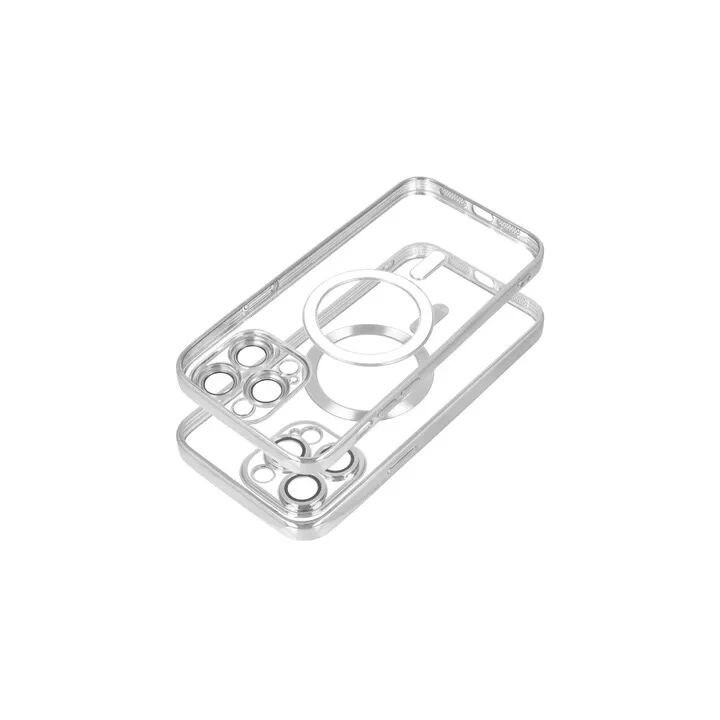 Coque CRYSTAL EDGE MAG iPhone 15 Pro argent