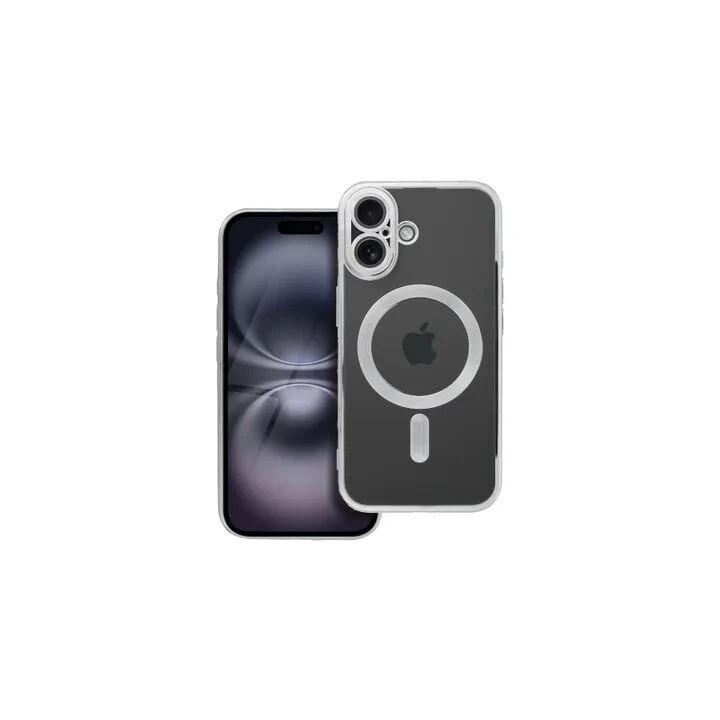 Coque CRYSTAL EDGE MAG iPhone 16 argent