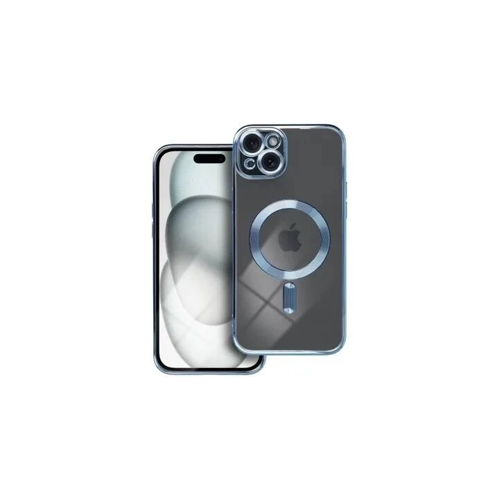 Coque CRYSTAL EDGE MAG iPhone 15 Plus bleu