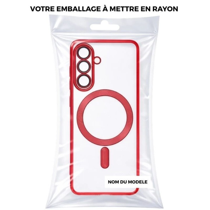 Coque CRYSTAL EDGE MAG Samsung Galaxy S25 Plus (S936) rouge