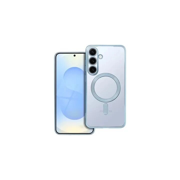 Coque CRYSTAL EDGE MAG Samsung Galaxy S25 Plus (S936) bleu