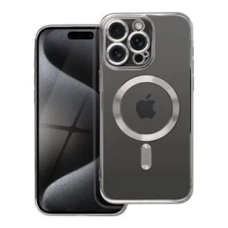 Coque CRYSTAL EDGE MAG iPhone 15 Pro Max Gris