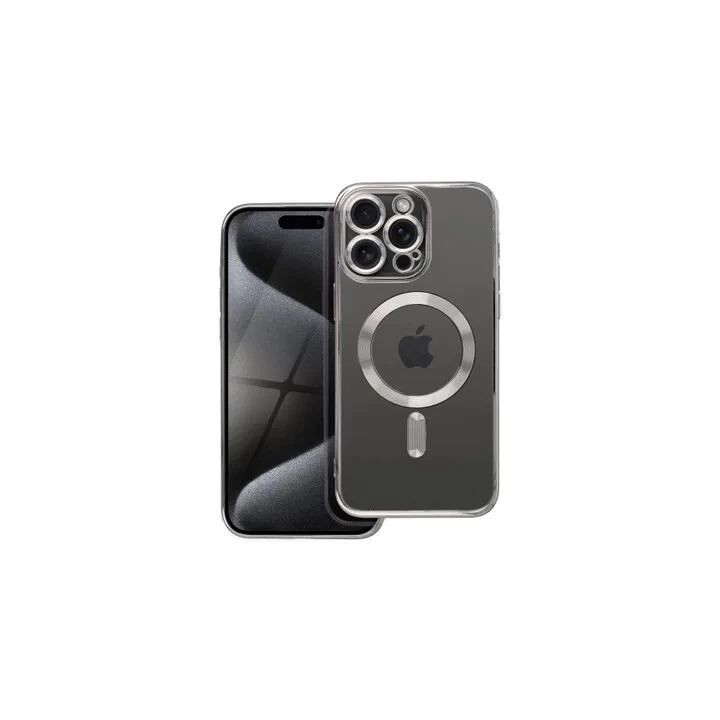 Coque CRYSTAL EDGE MAG iPhone 15 Pro Max Gris