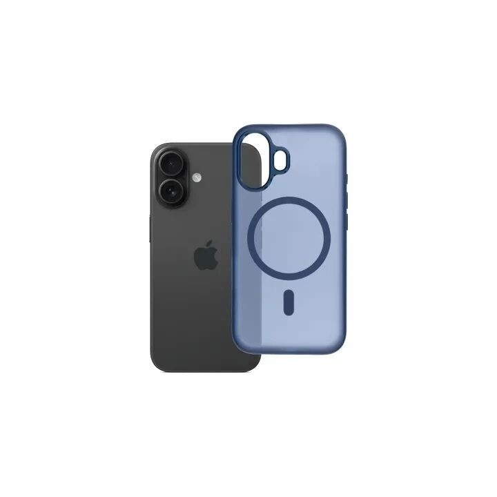 Coque HYBRID ELITE MAG iPhone 16 bleu marine