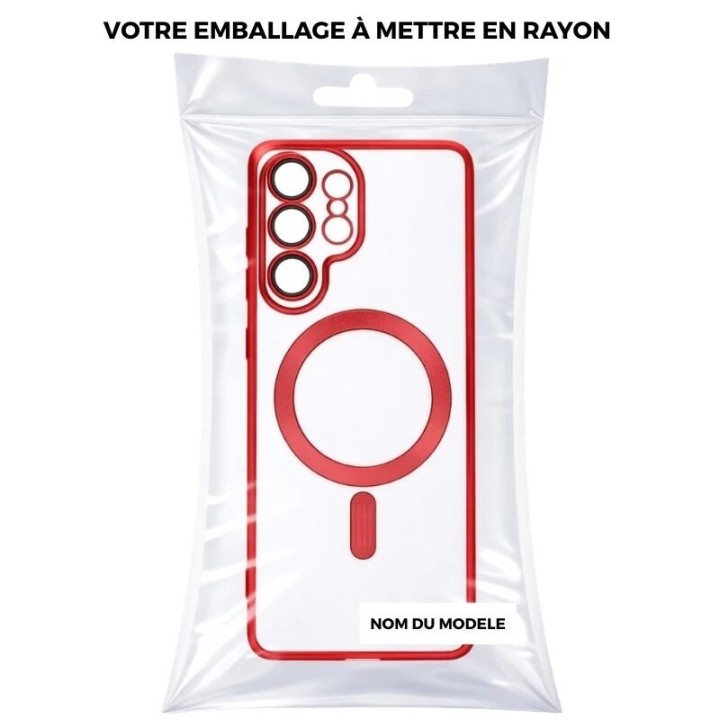 Coque CRYSTAL EDGE MAG Samsung Galaxy S26 Ultra (S948) rouge