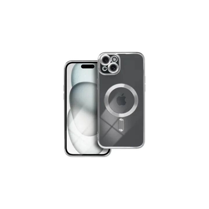 Coque CRYSTAL EDGE MAG iPhone 15 Plus argent