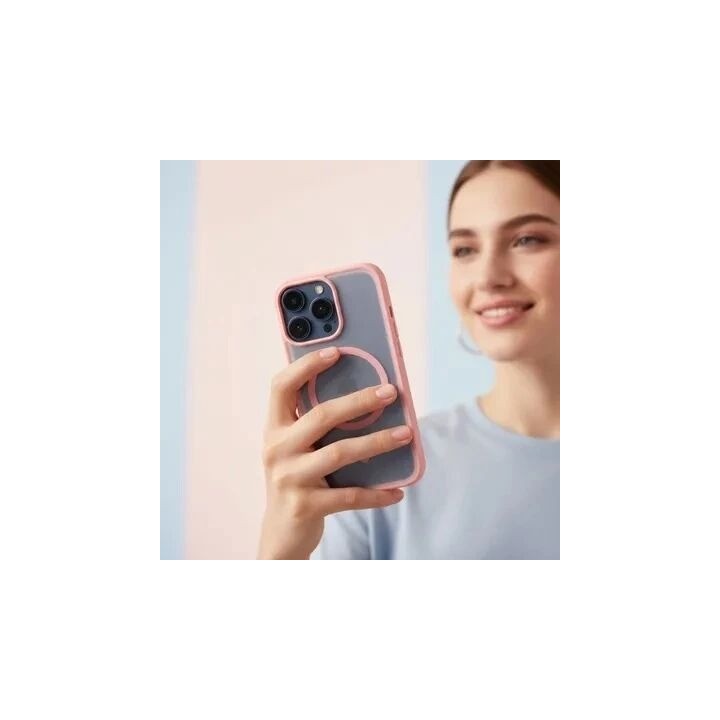 Coque HYBRID ELITE MAG iPhone 16 Pro rose