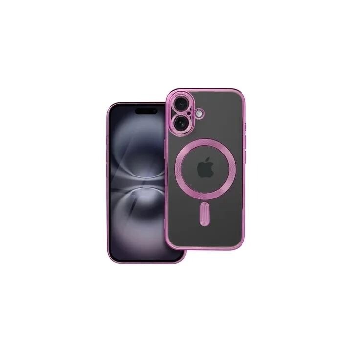 Coque CRYSTAL EDGE MAG iPhone 16 rose