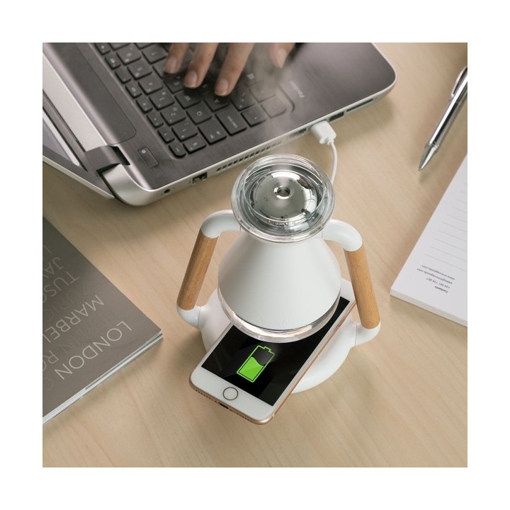 Humidificateur Diffuseur d'Arômes et Chargeur Sans Fil 3 en 1 Misvolt InnovaGoods