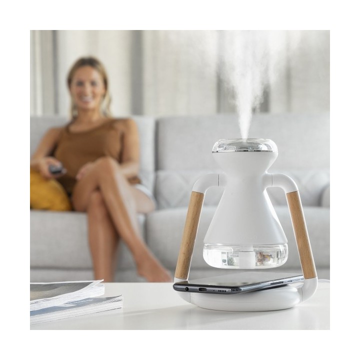 Humidificateur Diffuseur d'Arômes et Chargeur Sans Fil 3 en 1 Misvolt InnovaGoods