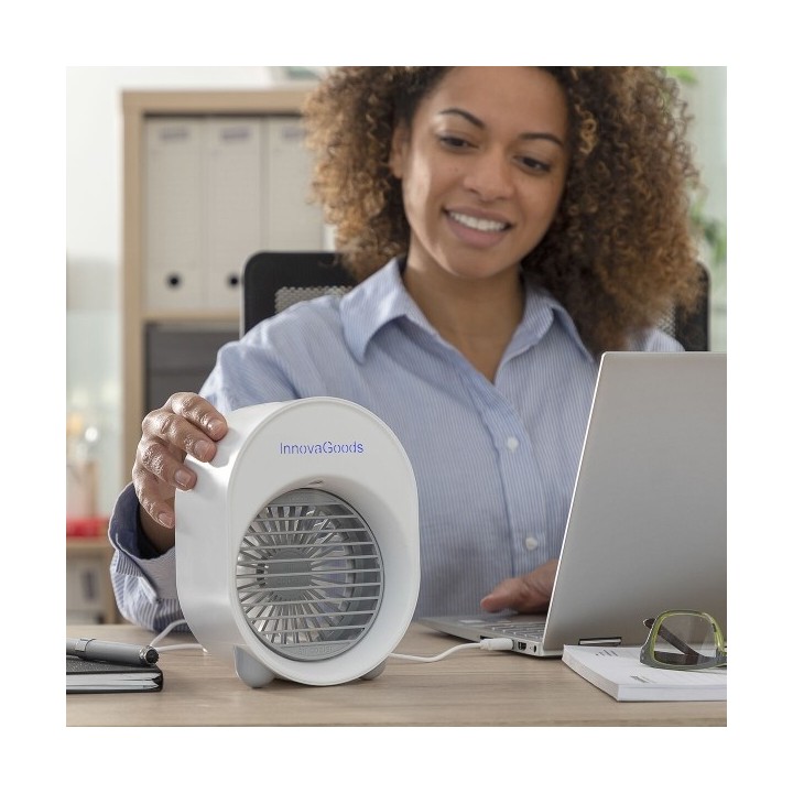 Mini climatiseur Humidificateur à Ultrasons avec LED Koolizer InnovaGoods