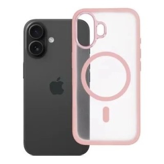 Coque HYBRID ELITE MAG iPhone 16 rose