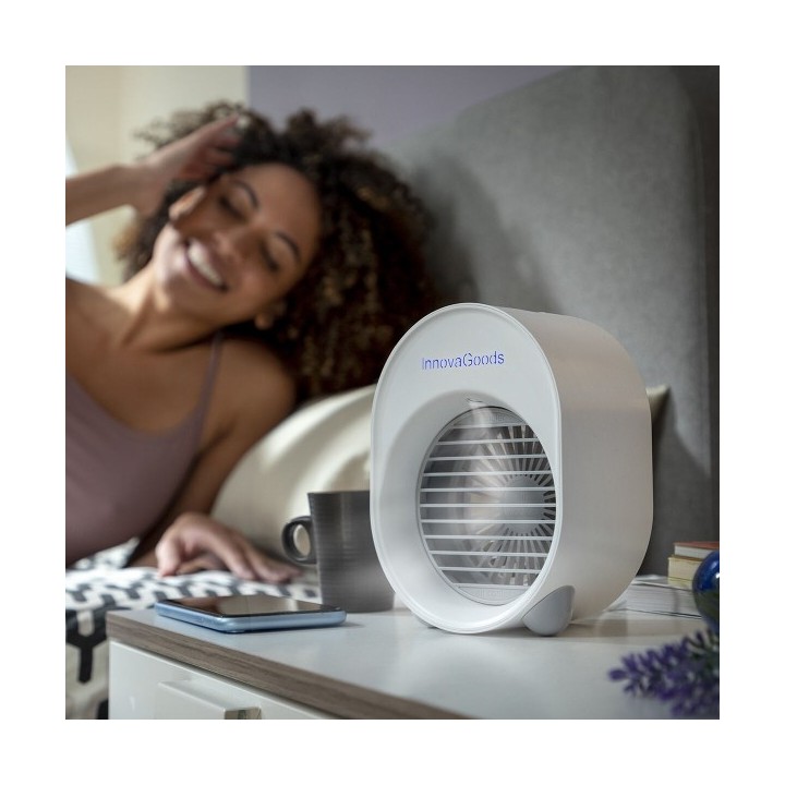Mini climatiseur Humidificateur à Ultrasons avec LED Koolizer InnovaGoods