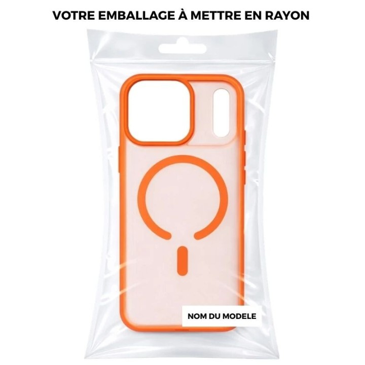 Coque HYBRID ELITE MAG iPhone 17 Pro / iPhone 18 Pro orange