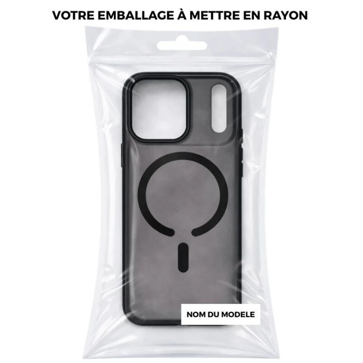 Coque HYBRID ELITE MAG iPhone 17 Pro / iPhone 18 Pro noir