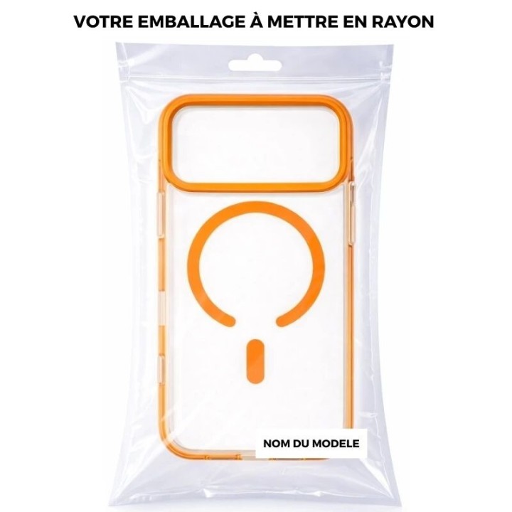Coque HYBRID FRAME MAG iPhone 17 Pro Max / iPhone 18 Pro Max orange