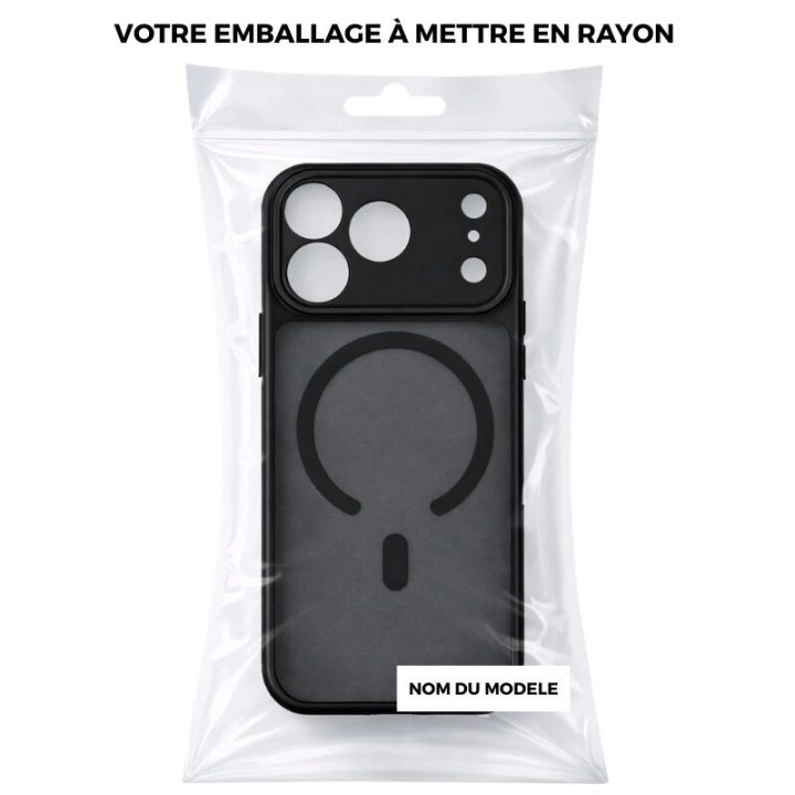 Coque MATTE Pro MAG iPhone 17 Air noir