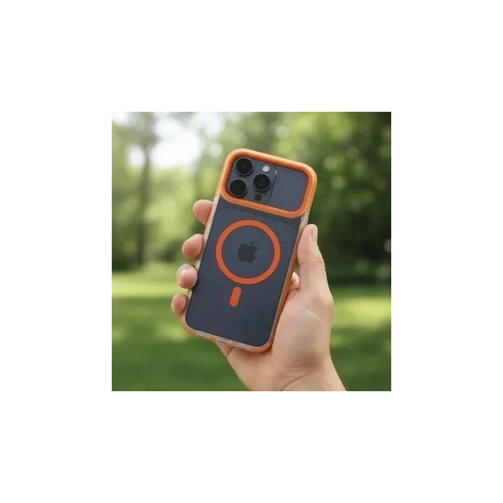 Coque HYBRID FRAME MAG iPhone 17 / iPhone 18 orange