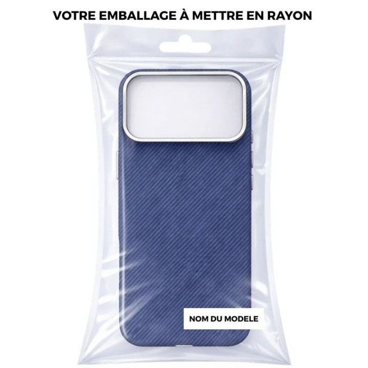 Coque KEVLAR TITAN MAG iPhone 16 bleu