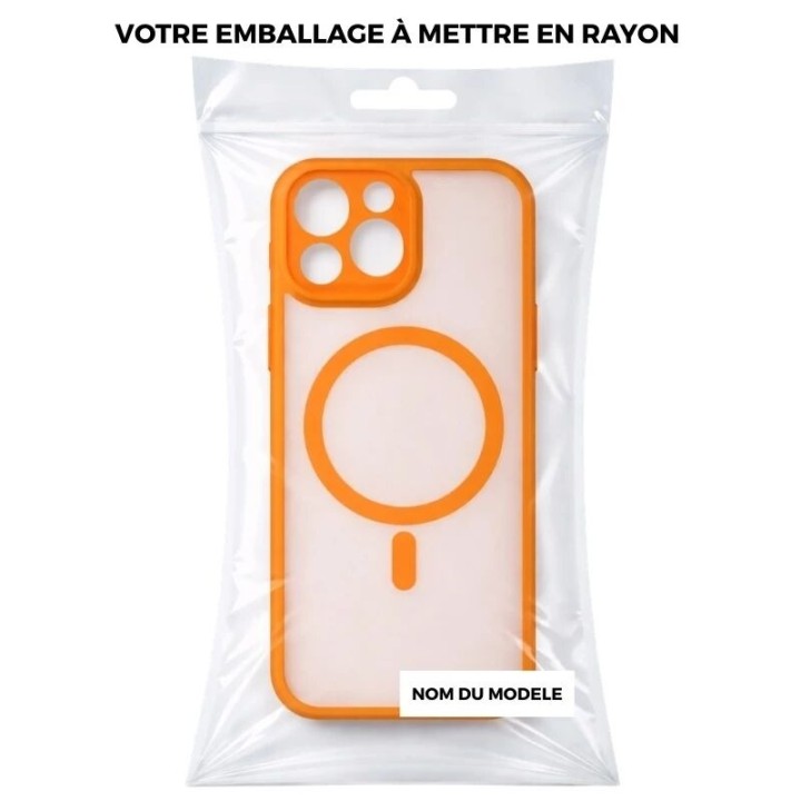 Coque MATTE Pro MAG iPhone 14 Pro orange