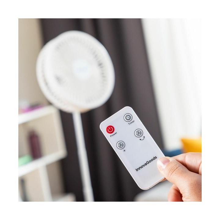 Ventilateur Rechargeable Pliable 3 en 1 Fandle InnovaGoods Ø7,7'' 7200 mAh