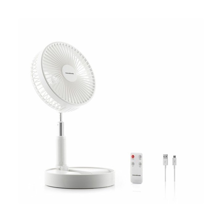 Ventilateur Rechargeable Pliable 3 en 1 Fandle InnovaGoods Ø7,7'' 7200 mAh