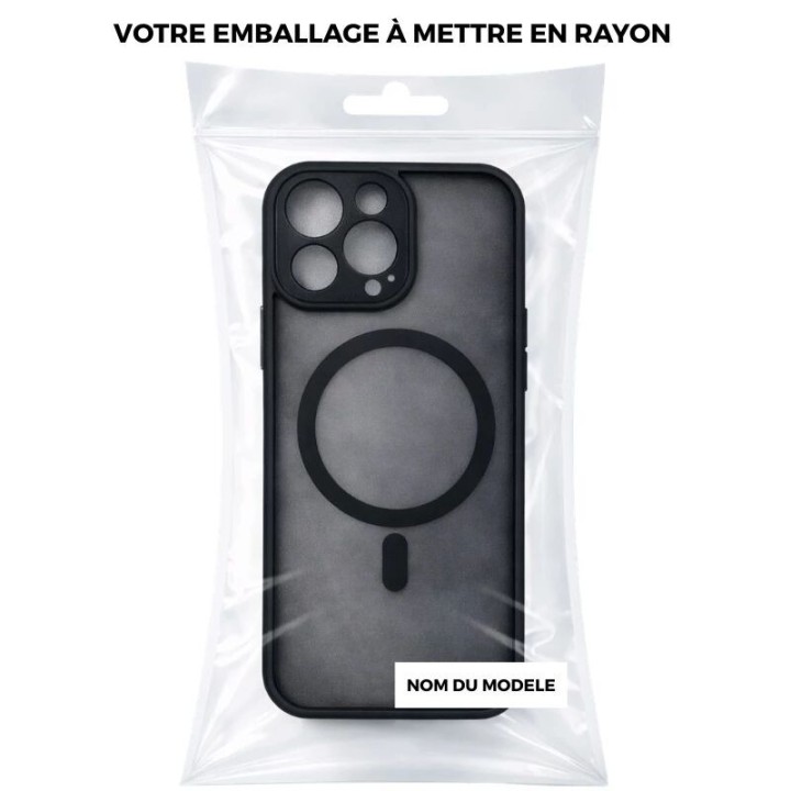 Coque MATTE Pro MAG iPhone 16 Pro Max noir