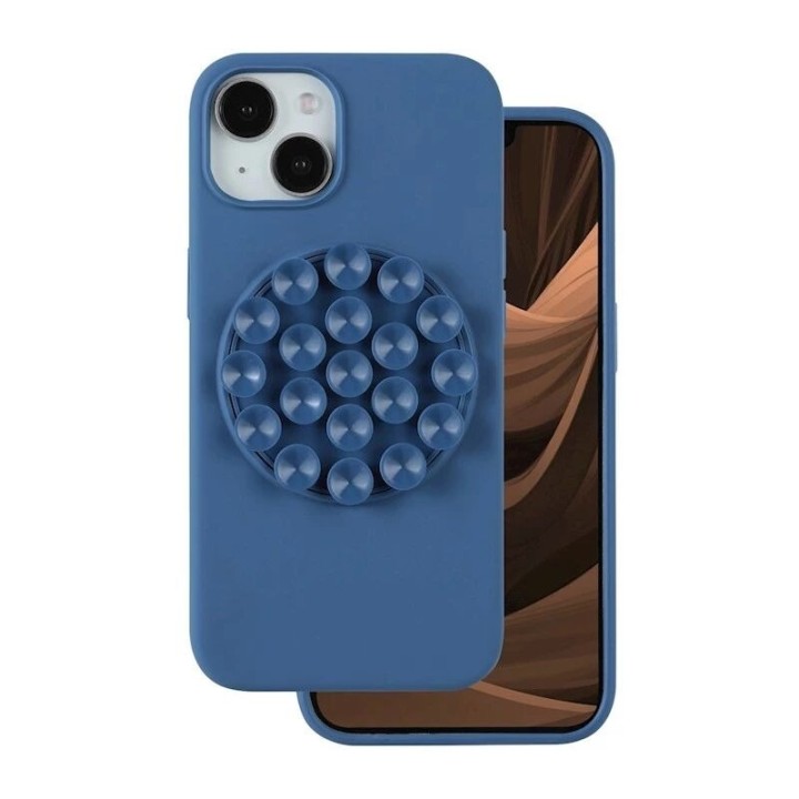 Coque STICK GRIP iPhone 15 bleu
