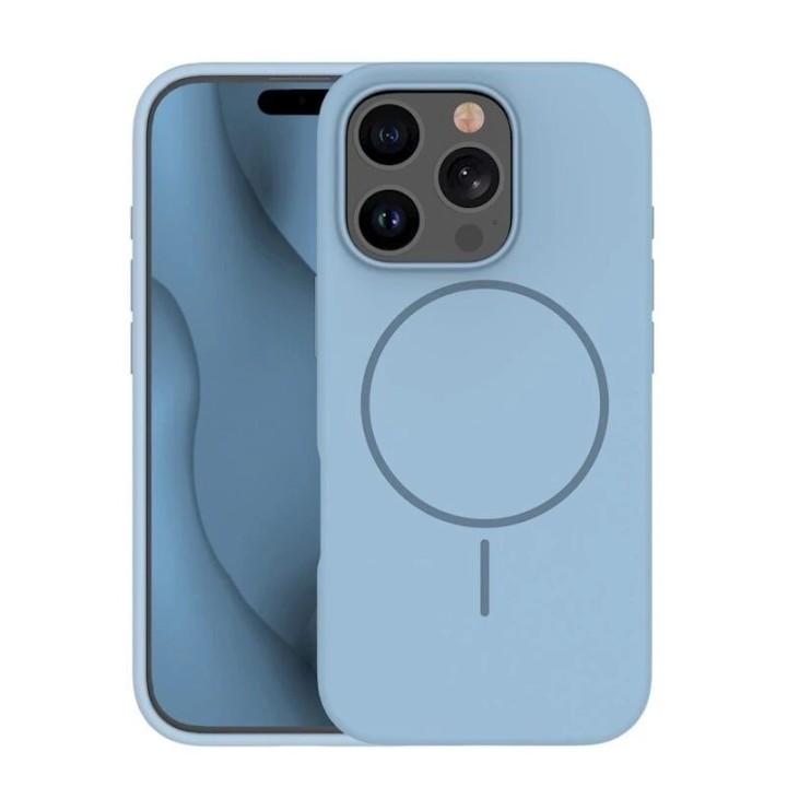 Coque THIN TOUCH MAG iPhone 12 - iPhone 12 Pro bleu ciel