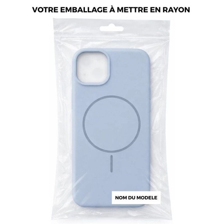 Coque THIN TOUCH MAG iPhone 12 - iPhone 12 Pro bleu ciel